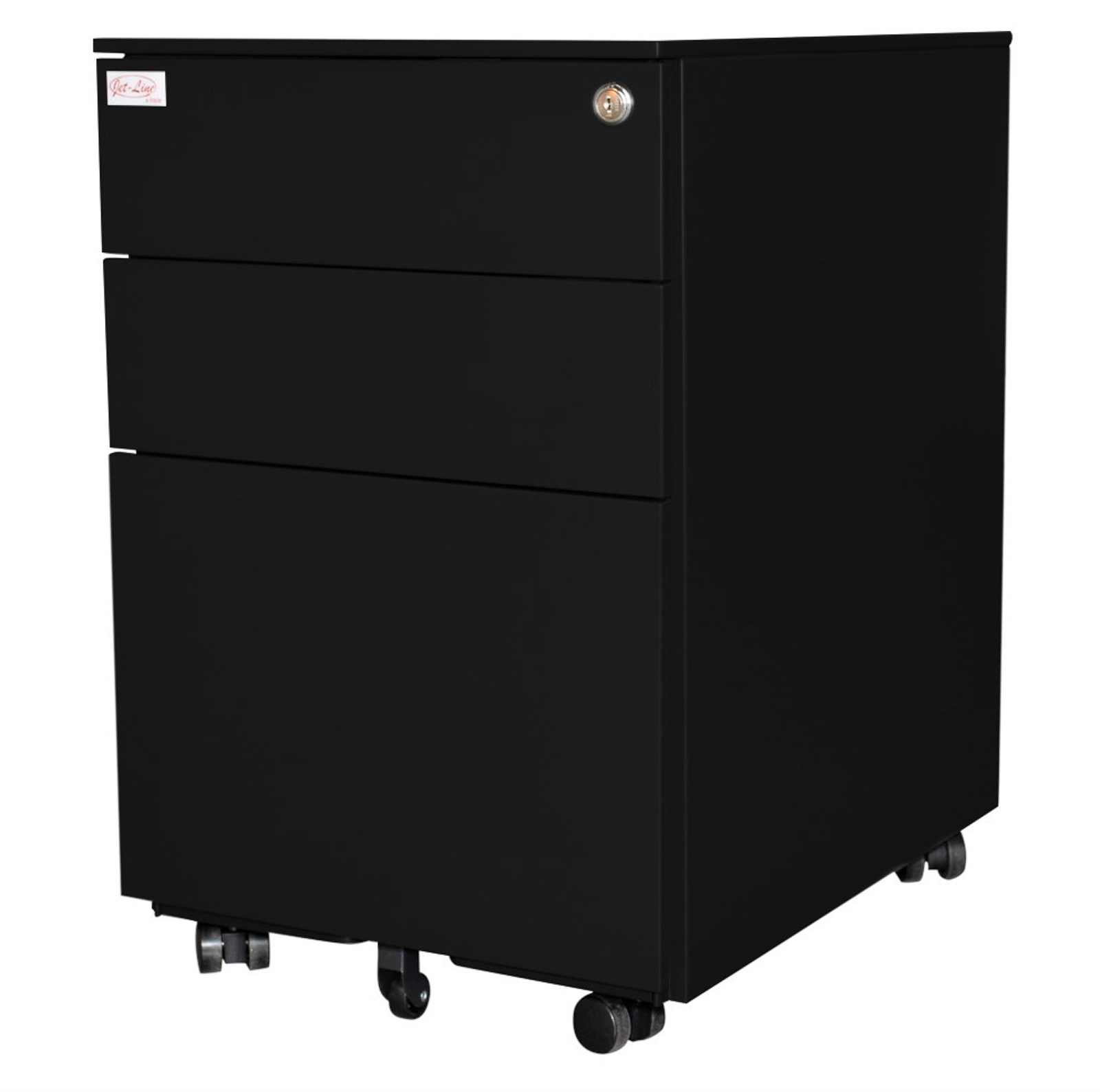 Rollcontainer in schwarz Rollschrank Bürocontainer