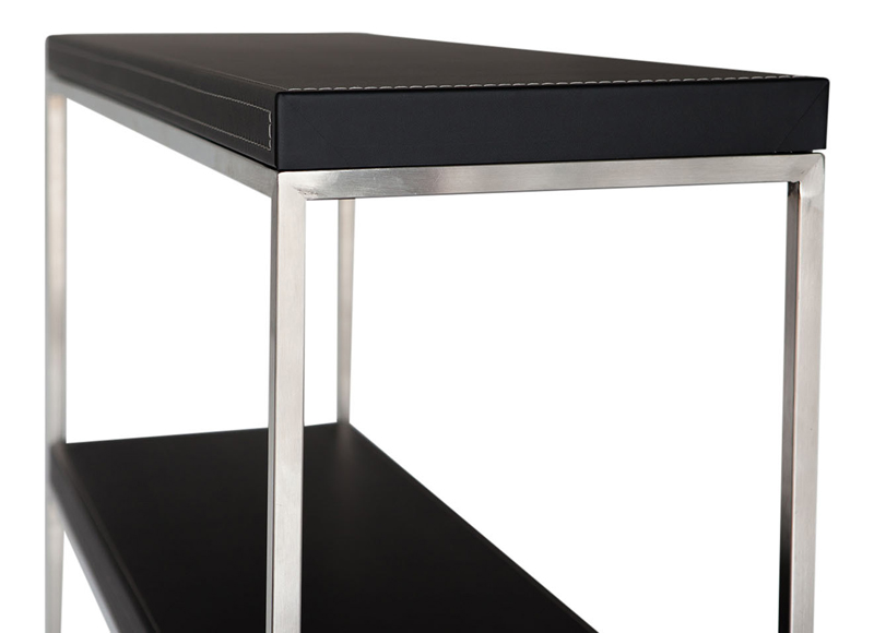 Beistelltisch, Tisch, Stahl, Metall, Schwarz