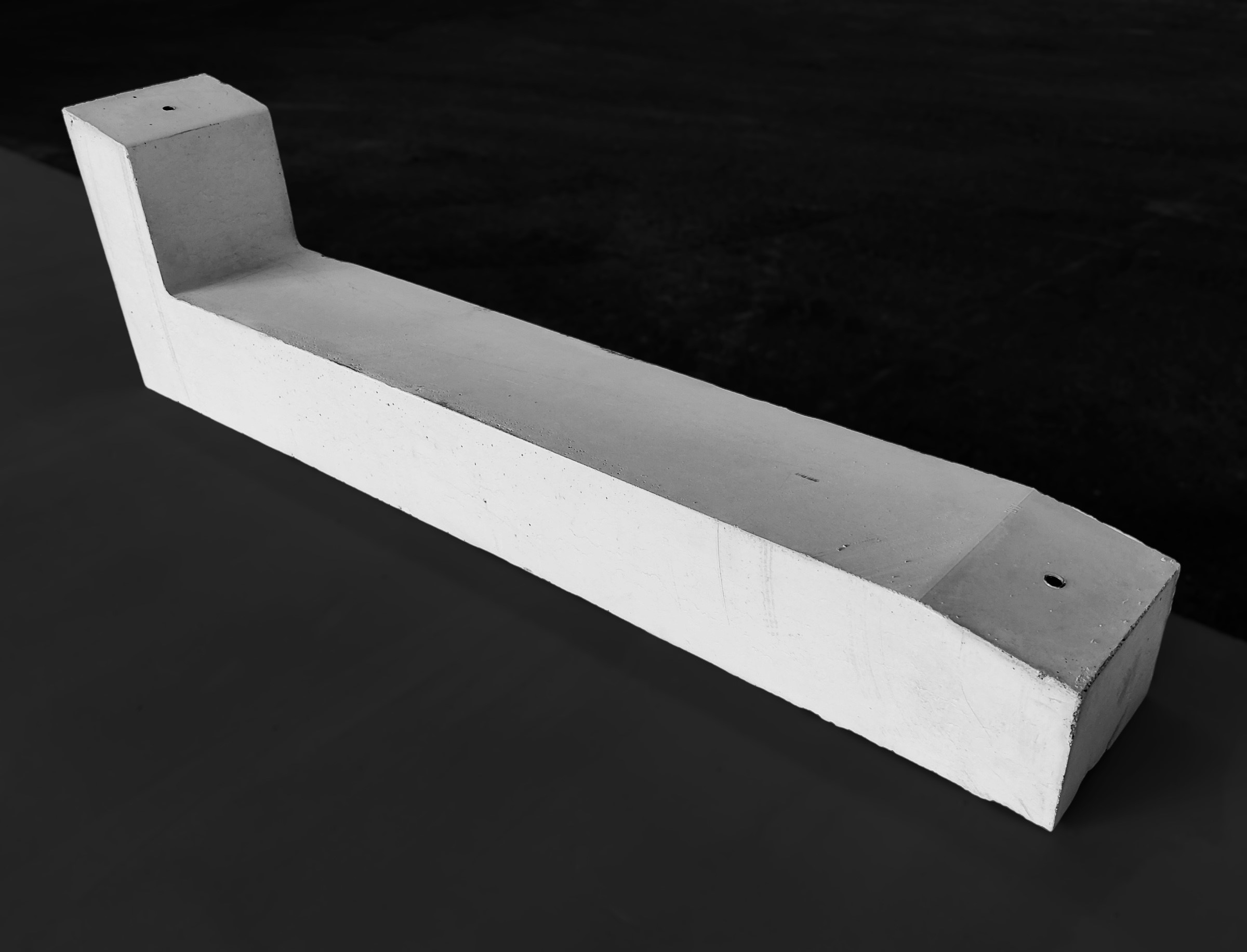 Jet-Line Beton 10 C PV-Sockel Stütze Panel Halter betongrau Flachdachmontage