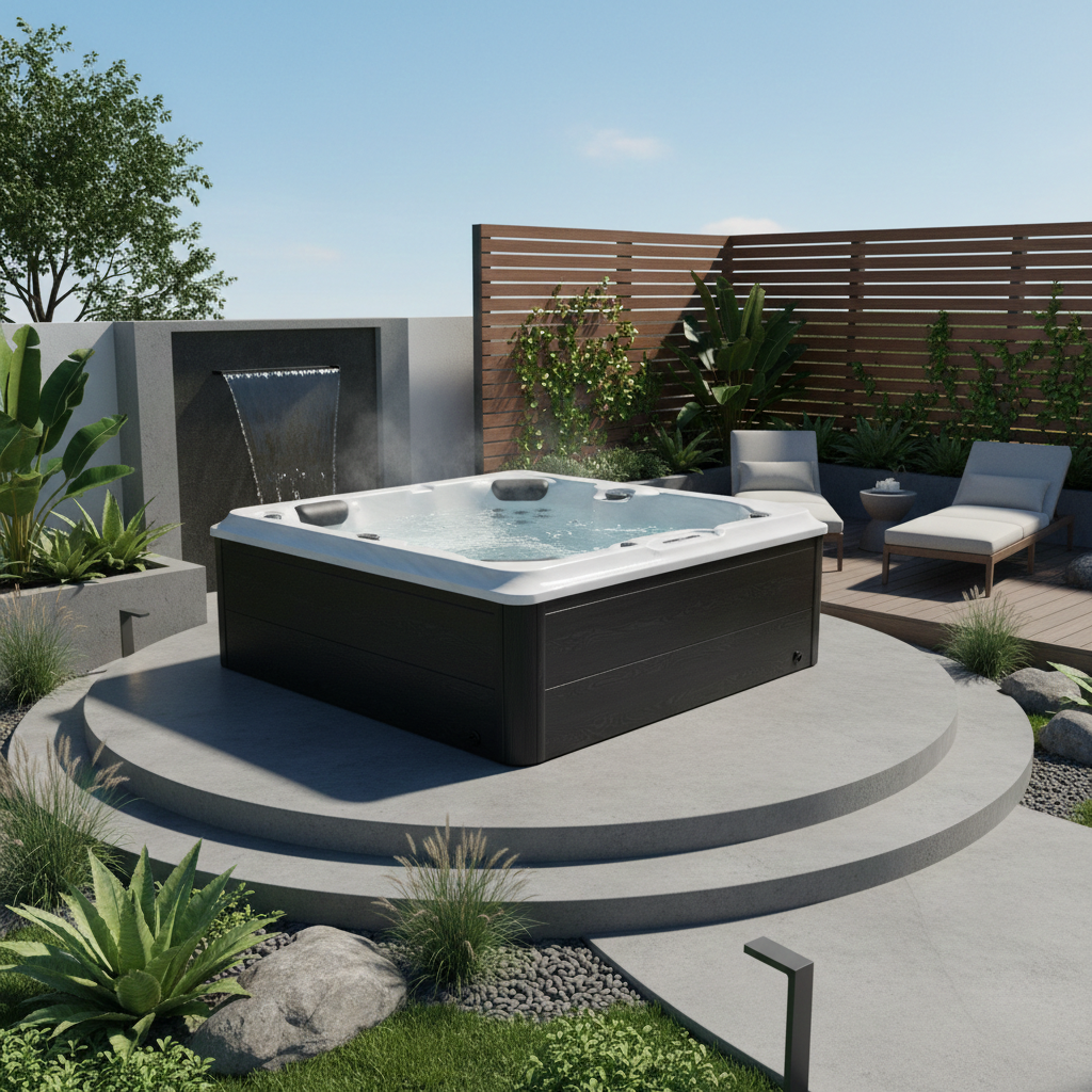 Outdoor Spa Villa Salome 2100 x1600 x790 cm 2-3 Personen Whirlpool Jet-Line