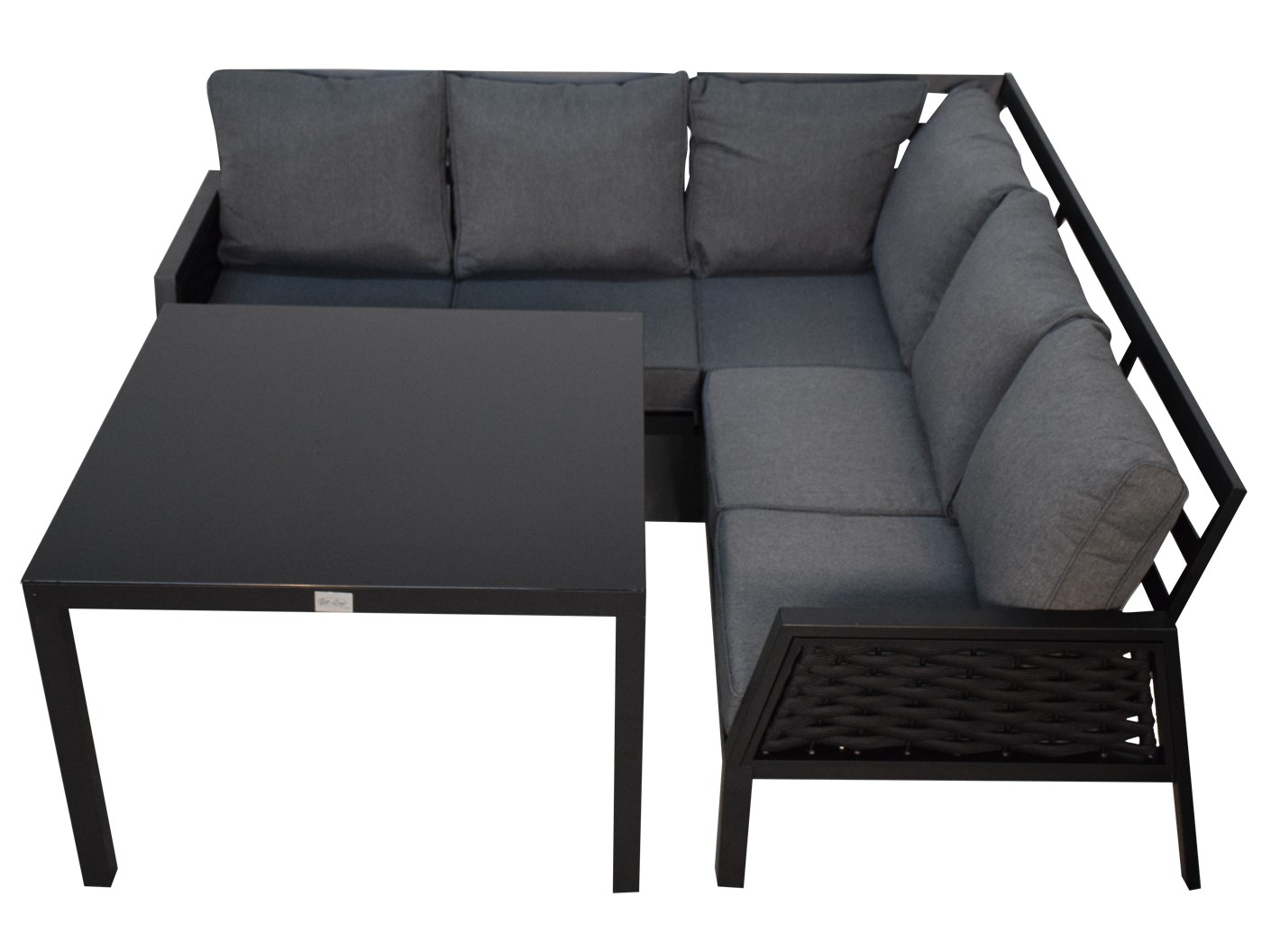 Gartenlounge Set Ariana schwarz 2. Wahl Aluminium