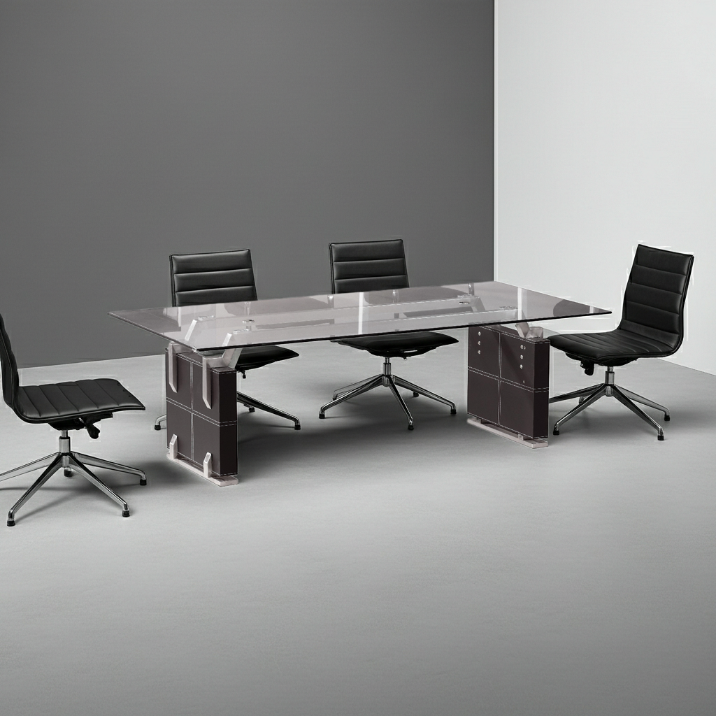 Besprechungstisch Verona schwarz 2,4 m Konferenz Tisch