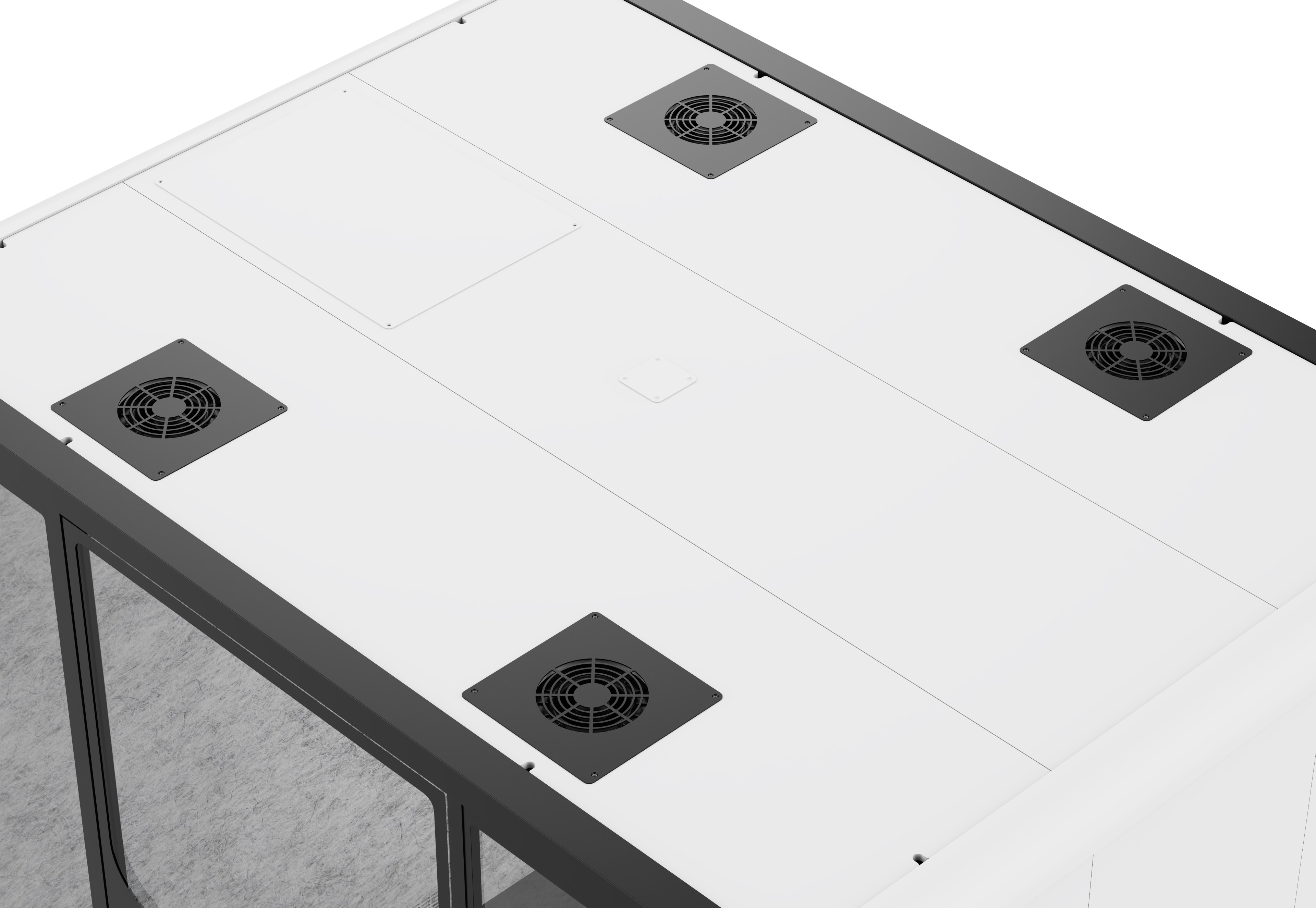 Meeting- & Telefonbox fürs Büro – Schallschutzkabine mit LED-Beleuchtung, Belüftung & Stromanschluss