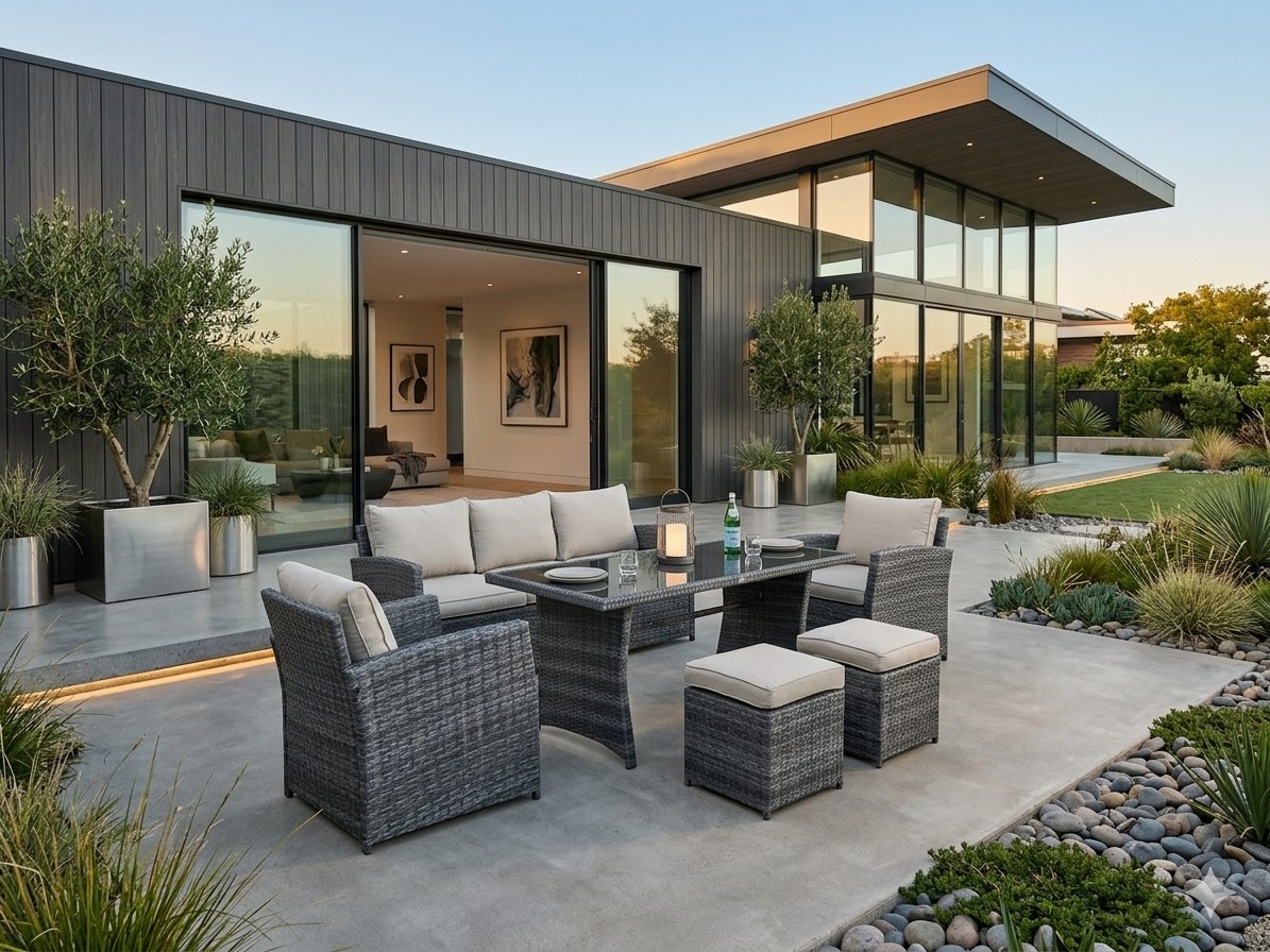 Gartenmöbel Loungemoebel Havanna grau Lounge