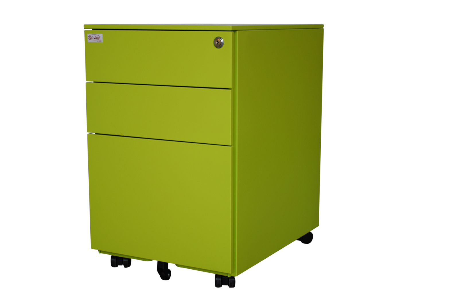 Rollcontainer in grün Rollschrank Bürocontainer