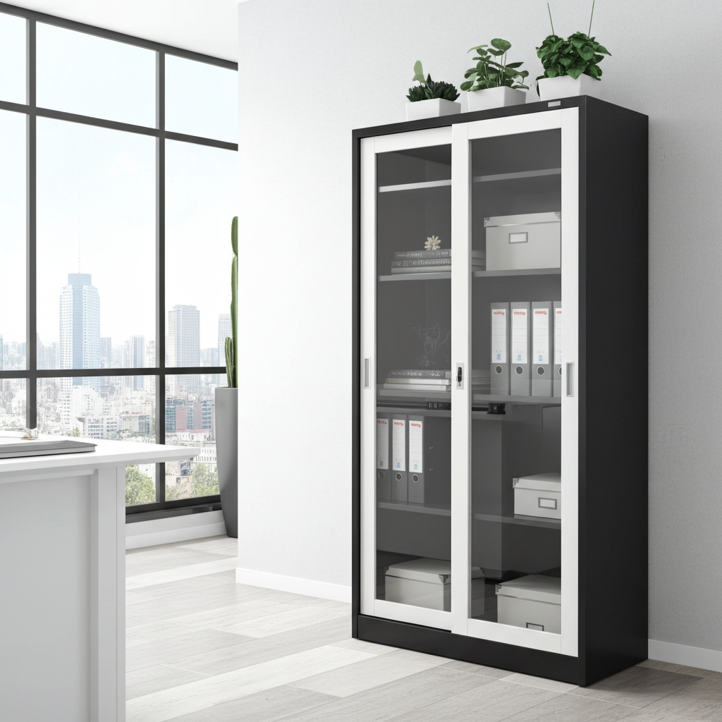 Aktenschrank St. Petersburg dunkelgrau-weiss