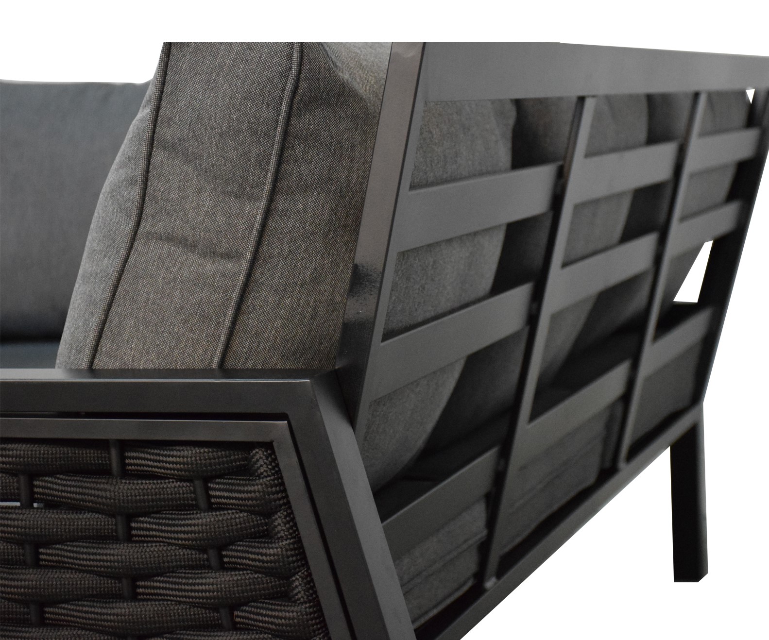Gartenlounge Set Ariana schwarz 2. Wahl Aluminium