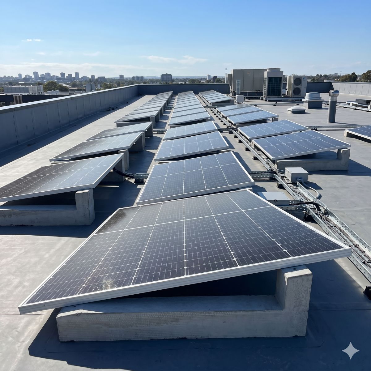 Jet-Line Beton 10 C PV-Sockel Stütze Panel Halter betongrau Flachdachmontage