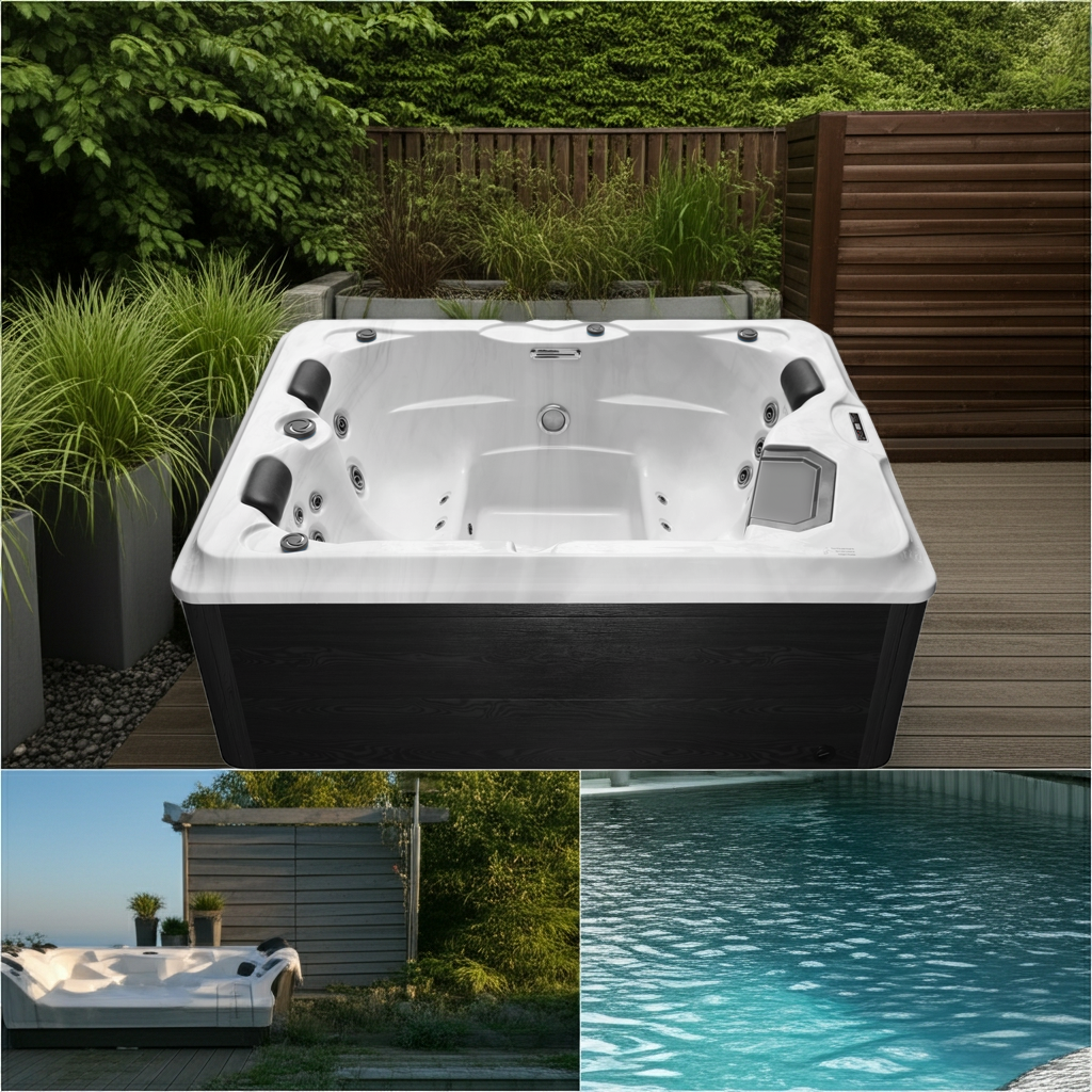 Outdoor Spa Villa Salome 2100 x1600 x790 cm 2-3 Personen Whirlpool Jet-Line