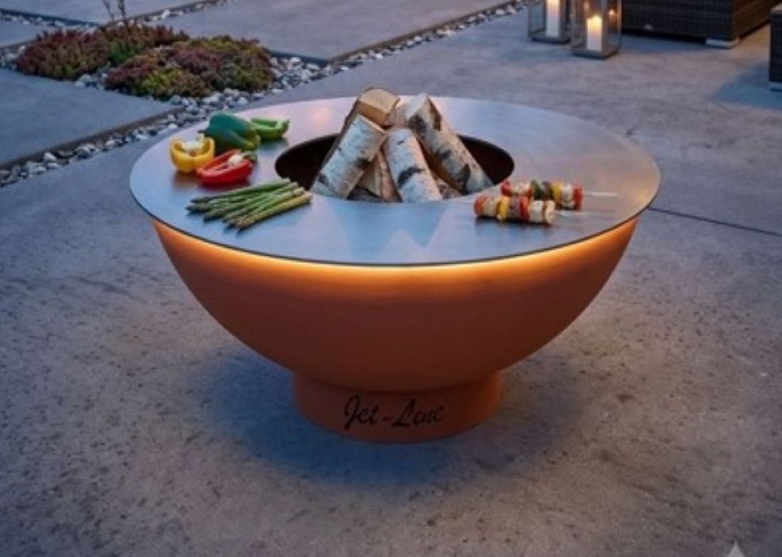 Feuerstelle, Feuerschale, Outdoor, Holzfeuer, Grillplatz