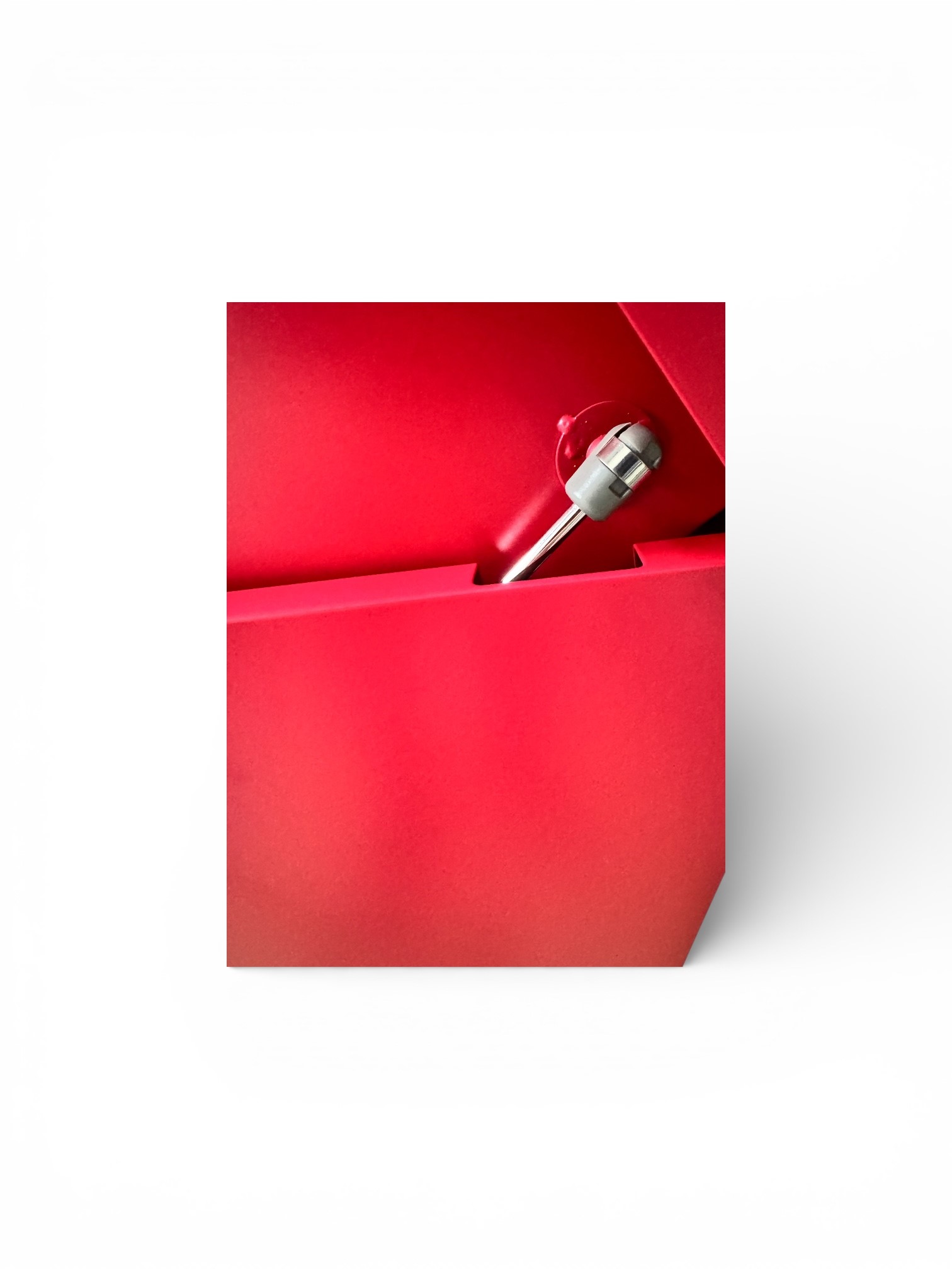 Jet-Line® | Paketbox |Paketablage Briefbox rot mit Paketfach Gr.XX L | Metall 99,5x35x45,5