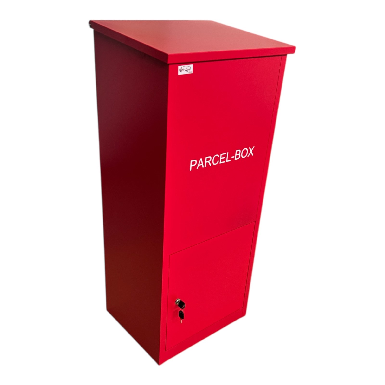 Jet-Line® | Paketbox |Paketablage Briefbox rot mit Paketfach Gr.XX L | Metall 99,5x35x45,5
