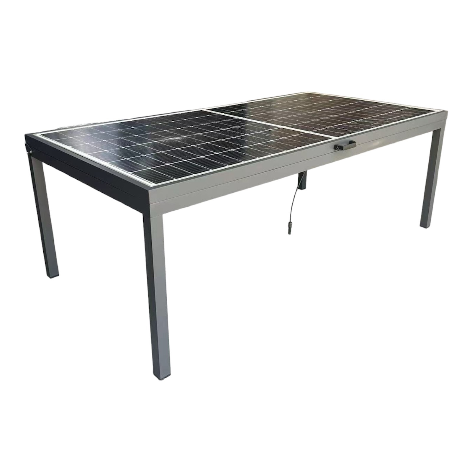 Jet-Line Solar Gartentisch Balkonsolar Ständer smart 550 W Modul mit 400 W Wechselrichter 6-Personen