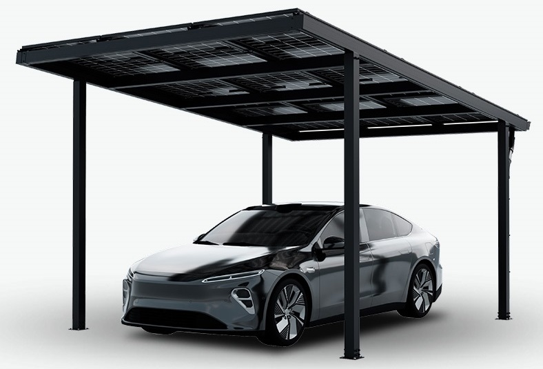 Solar Carport Aluminium Rahmen ohne Module 3570 x 5280 mm
