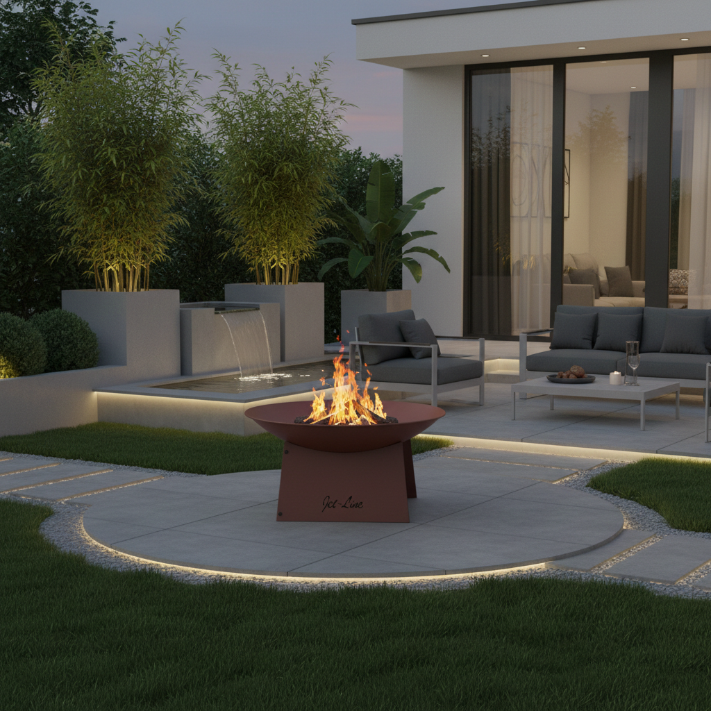 Feuerstelle Pueblo 57x33cm Garten Rostoptik Terrasse Ofen Grill Feuerschale Feuerkorb