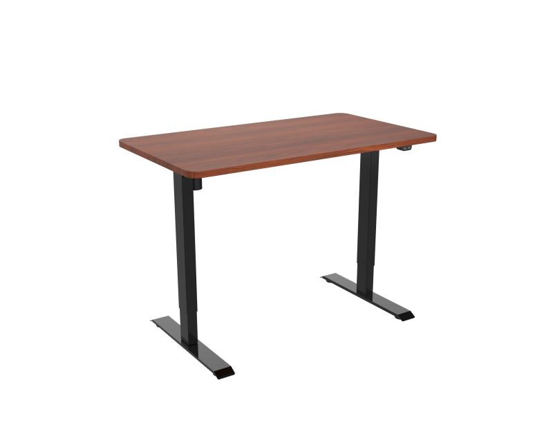 Höhenverstellbarer Tisch mit Tischplatte 1.4x0,7 m Nussbaum