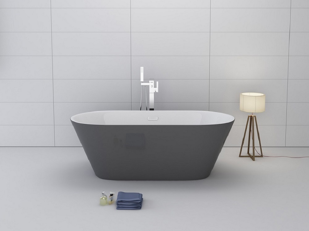 Badewanne LAUSANNE II grau