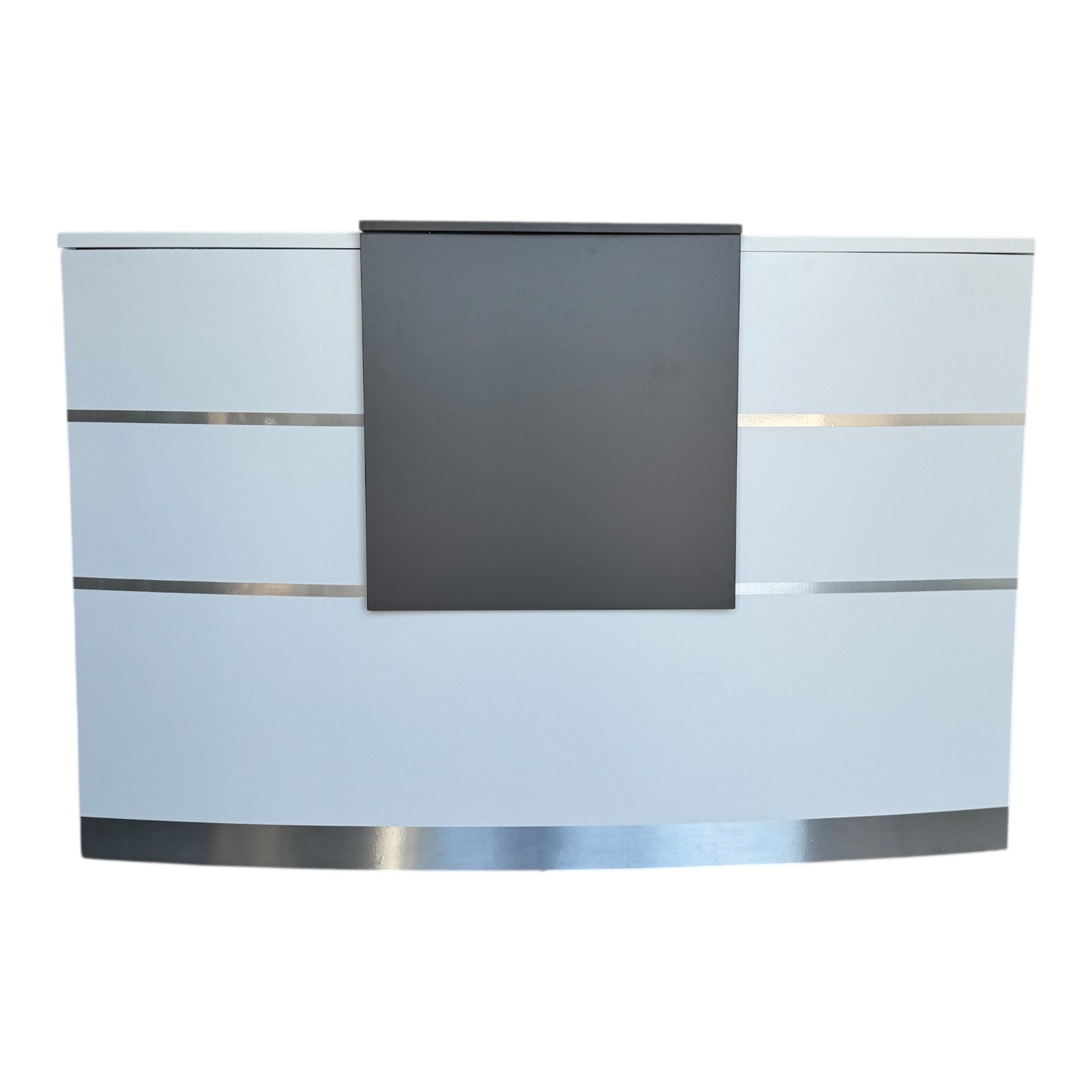 Empfangstheke Tresen für Ihr Büro VALENCE weiß Salon Kanzlei  Praxis Möbel von Jet-Line 160 cm