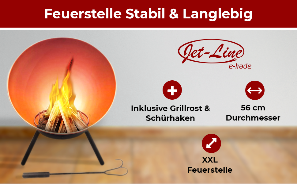 Feuerstelle APACHO Schale Rostoptik Fuß  neigbar Rostoptik Feuerschale