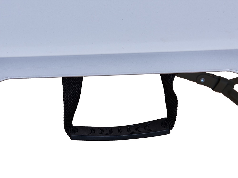 Buffettisch Gartentisch Klapptisch zusammenklappbar faltbar weiß grau 180x70x74cm NIKOLAUS