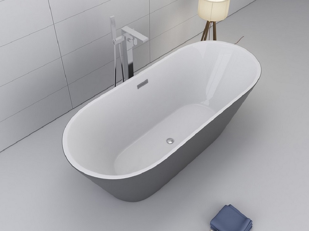 Badewanne LAUSANNE II grau