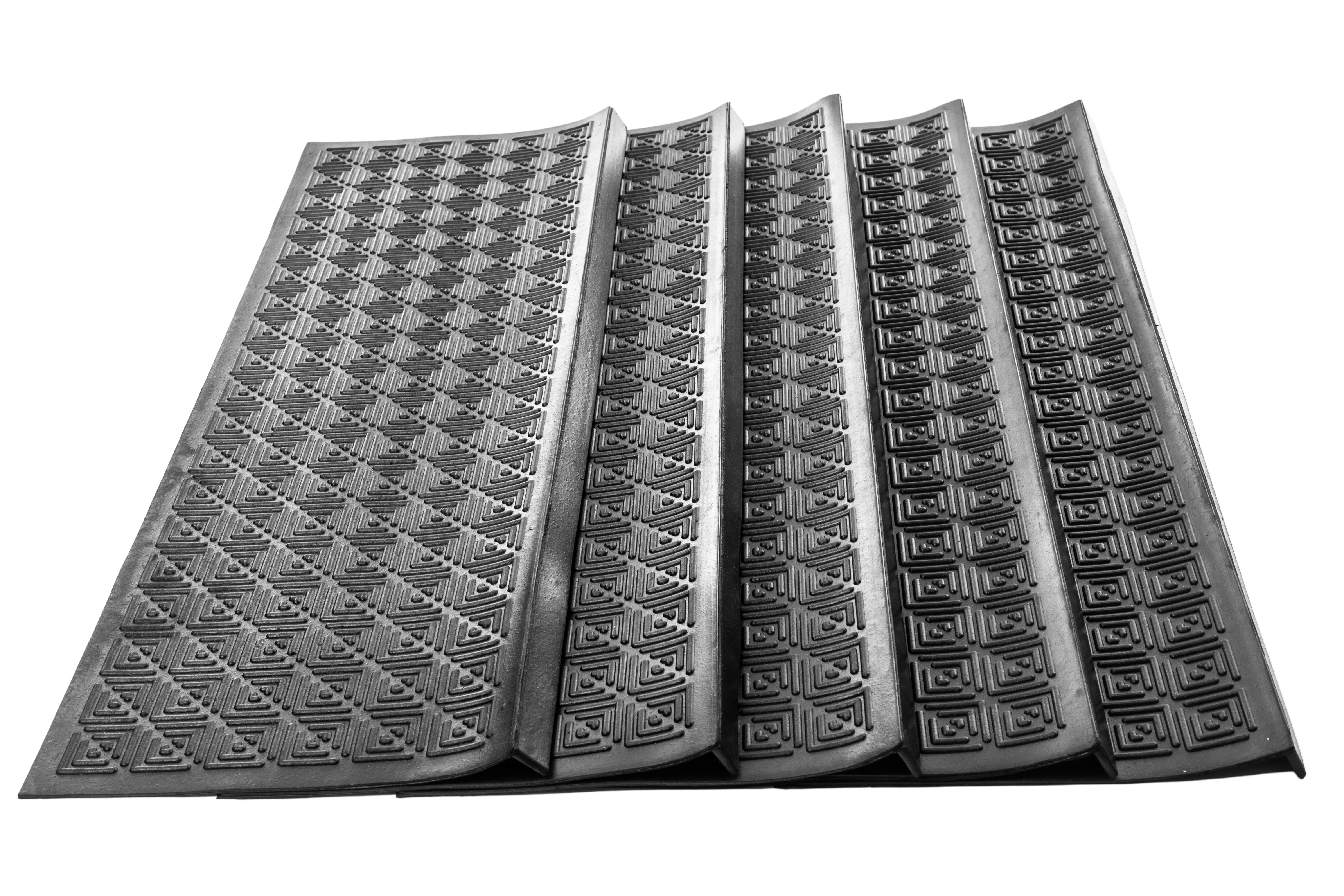 Stufenmatten AMALIA 5er-Set Außenbereiche Treppenmatten Antirutschmatte 25x107 cm