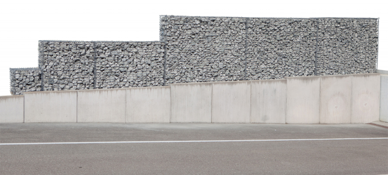 4 Stück Gabionen Set 150x100x30 cm Steinkorb Mauer Sichtschutz