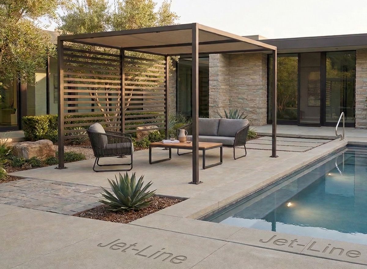 Gartenpavillon Pergola Gazebo Amun 3x4 m Sonnenschutz Überdachung Jet-Line