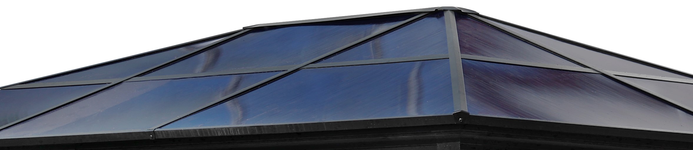 Glassendach, Dachfenster, Glasverglasung, Paneel, Metallrahmen