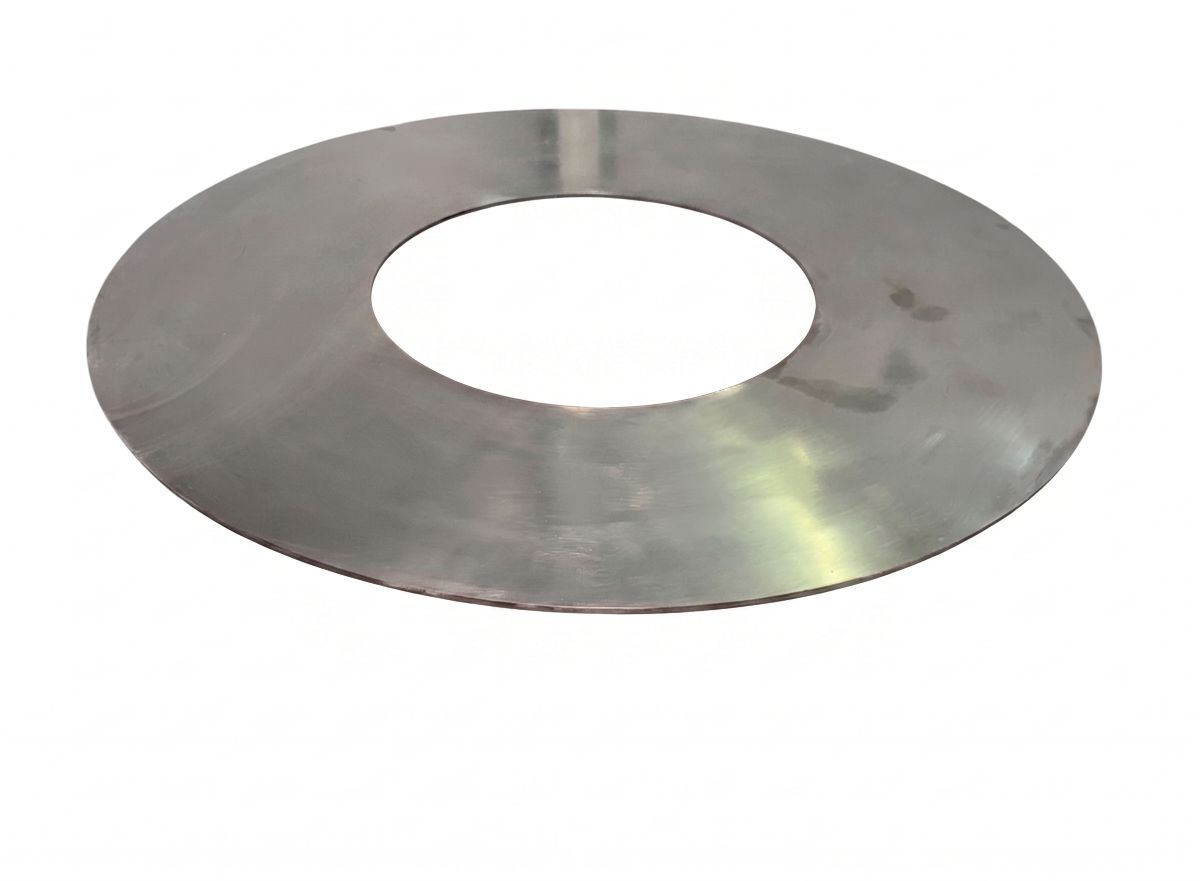 Grillplatte aus Edelstahl für Feuerstelle 62 cm Durchmesser 3 mm dick