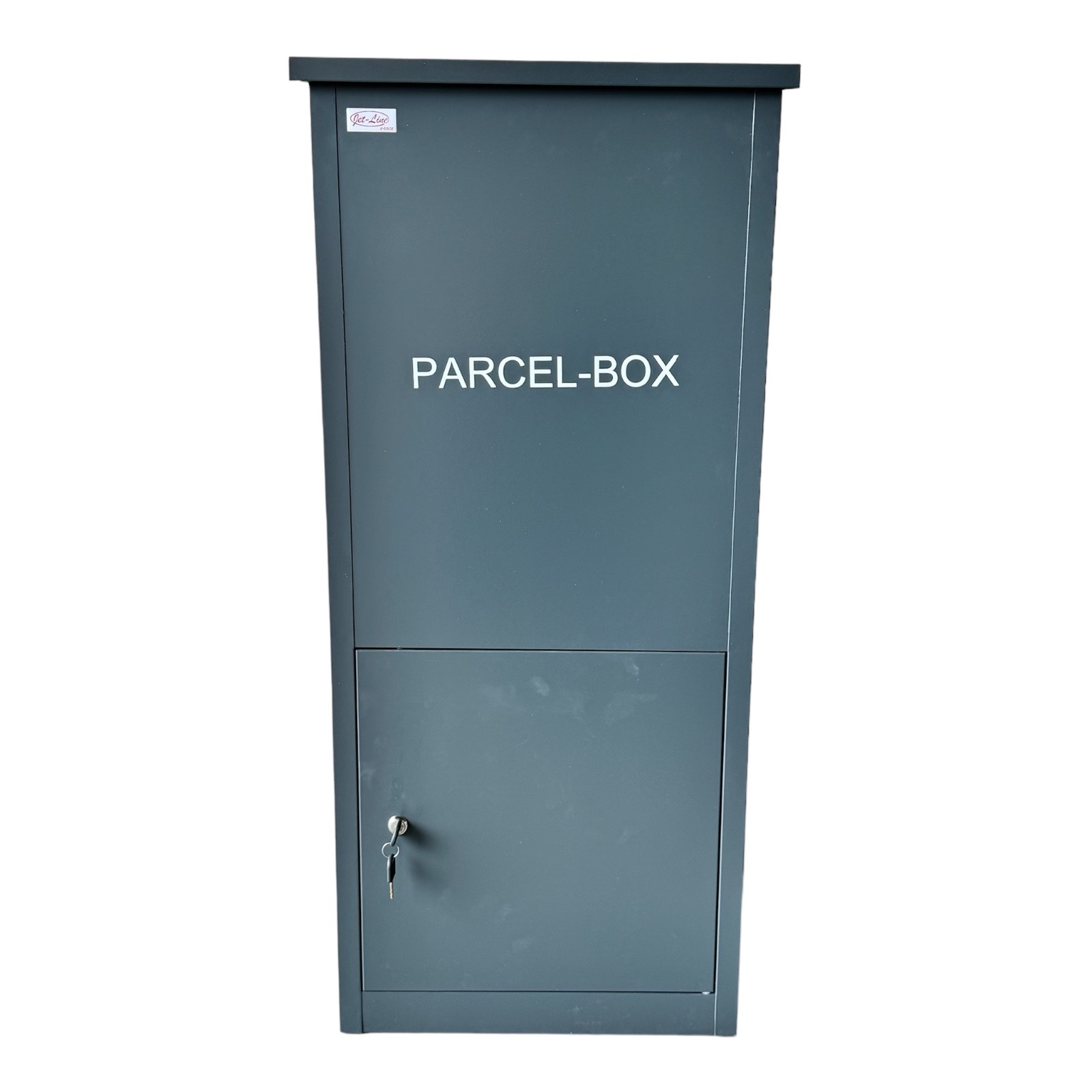 Jet-Line® | Paketbox |Paketablage Briefbox mit Paketfach Gr.XX L | Metall anthrazit 103x36,5x45,5cm