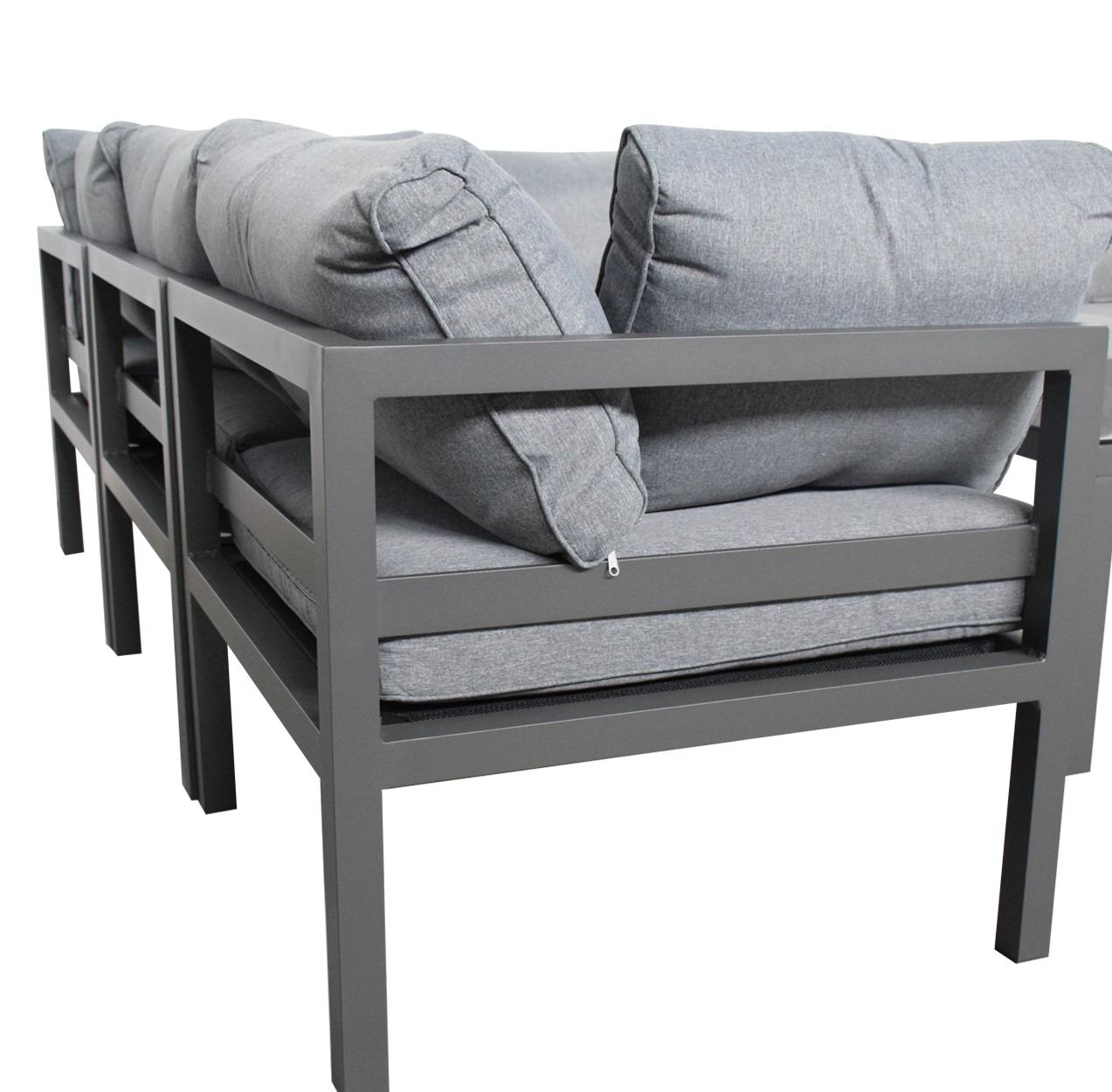 Jet-Line Gartenmöbel Lounge Garten  KRETA II hellgrau Aluminium