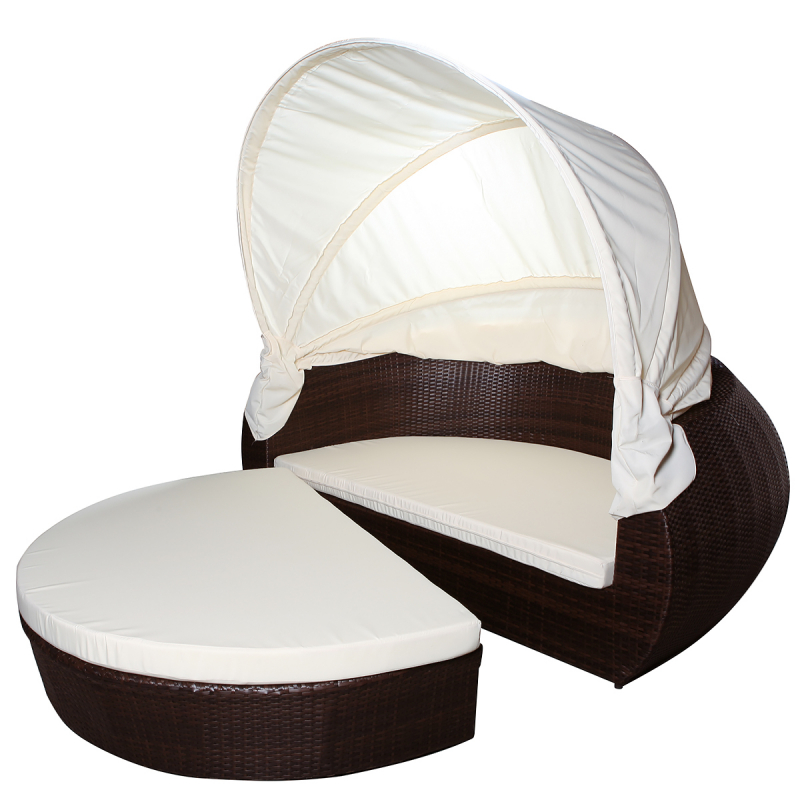 Sonneninsel Samoa braun Alu XL - Lounge Muschel