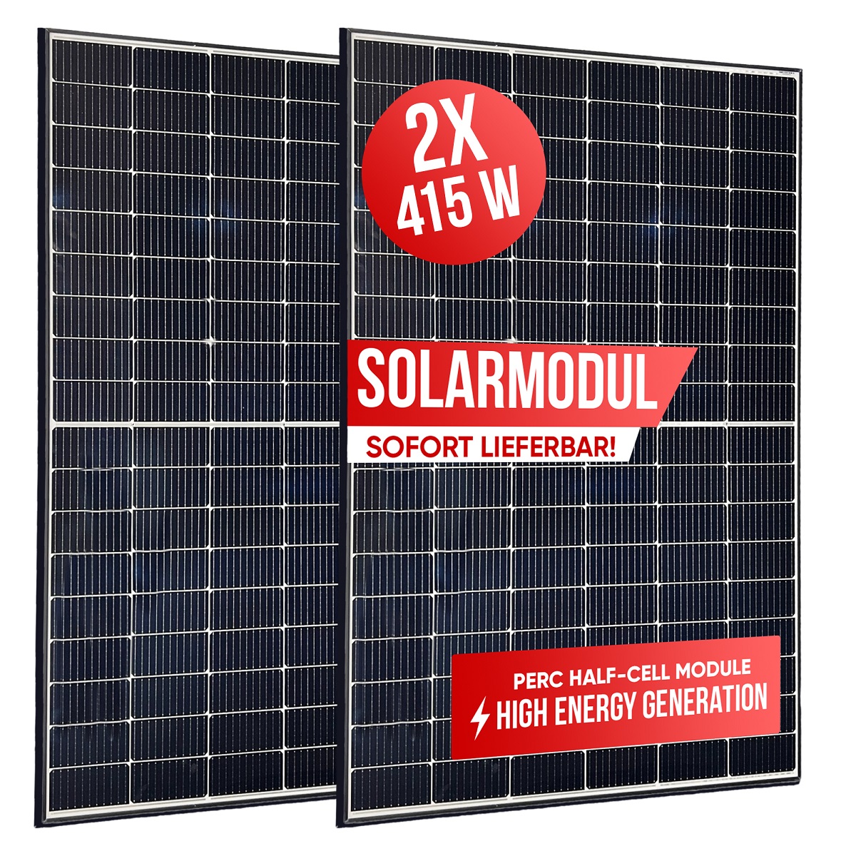 Solar Modul 415 W black Frame 1722x1134x30 2er-Set