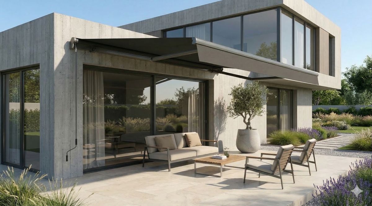 Markise Sunshine anthrazit-anthrazit 3,95x2,5 m Beschattung Jet-Line Balkon