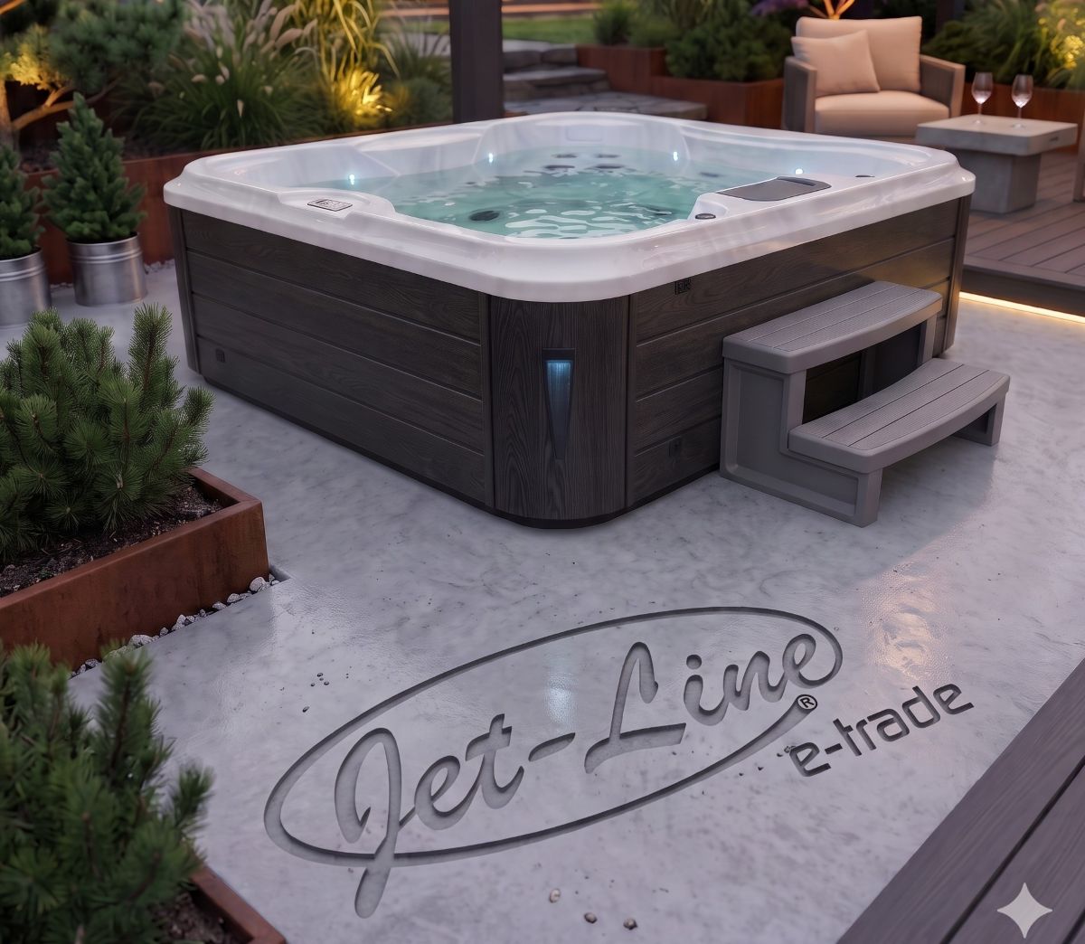 Outdoor Spa VILLA FELICIA für 4 Personen