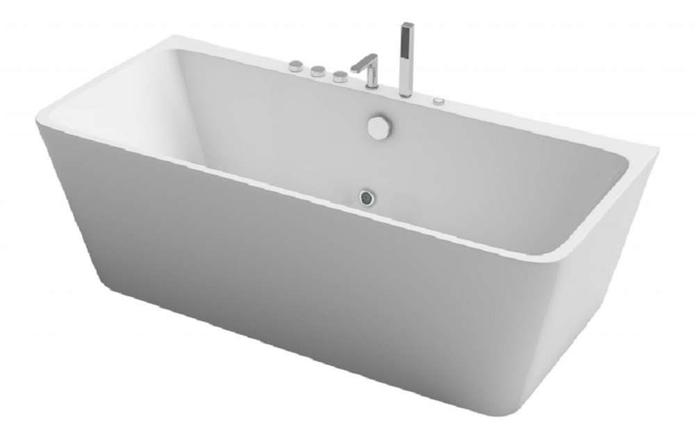 Whirlpool Badewanne VALLERIE weiss Jet-Line Spa weiss Indoor 1700 mm