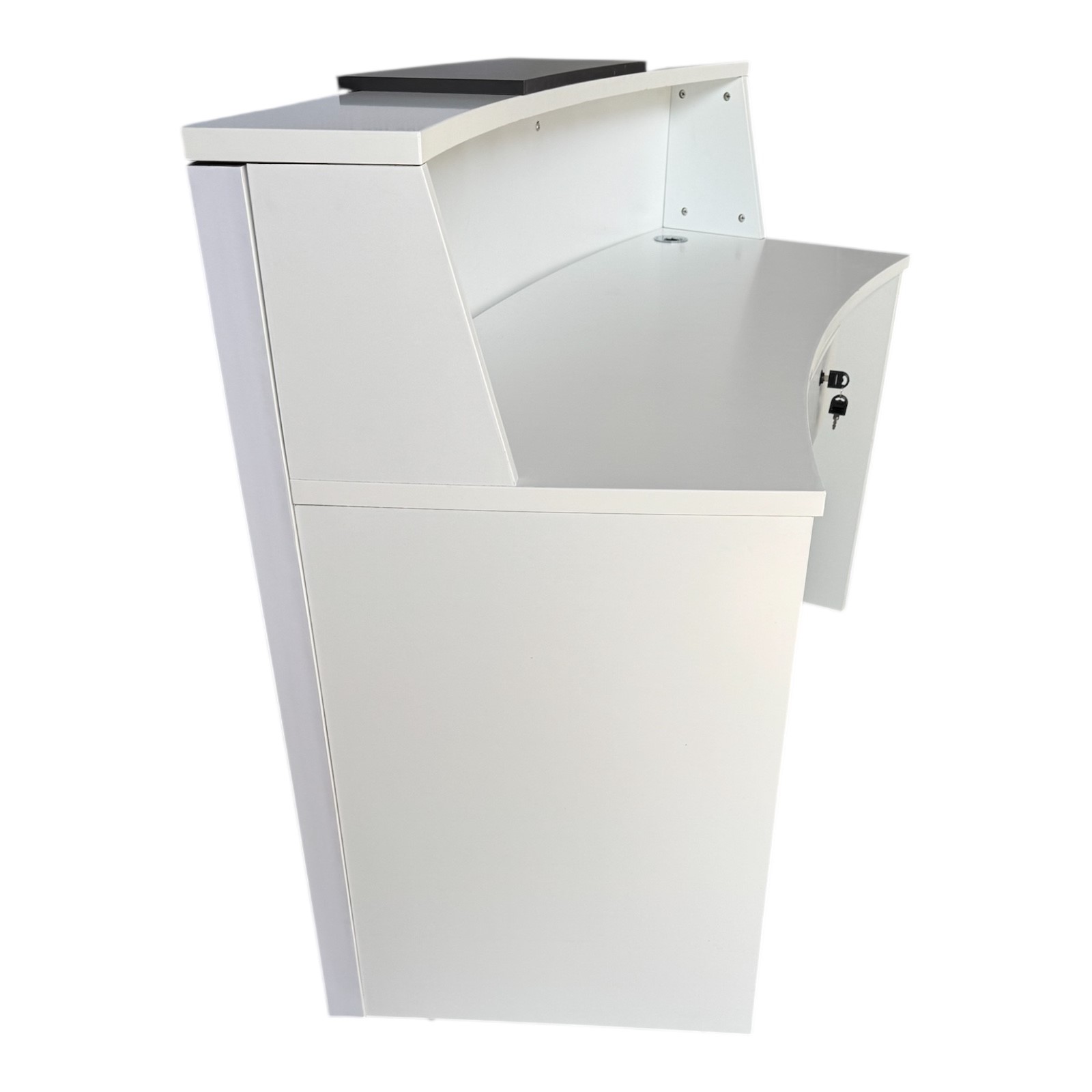 Empfangstheke Tresen für Ihr Büro VALENCE weiß Salon Kanzlei  Praxis Möbel von Jet-Line 160 cm