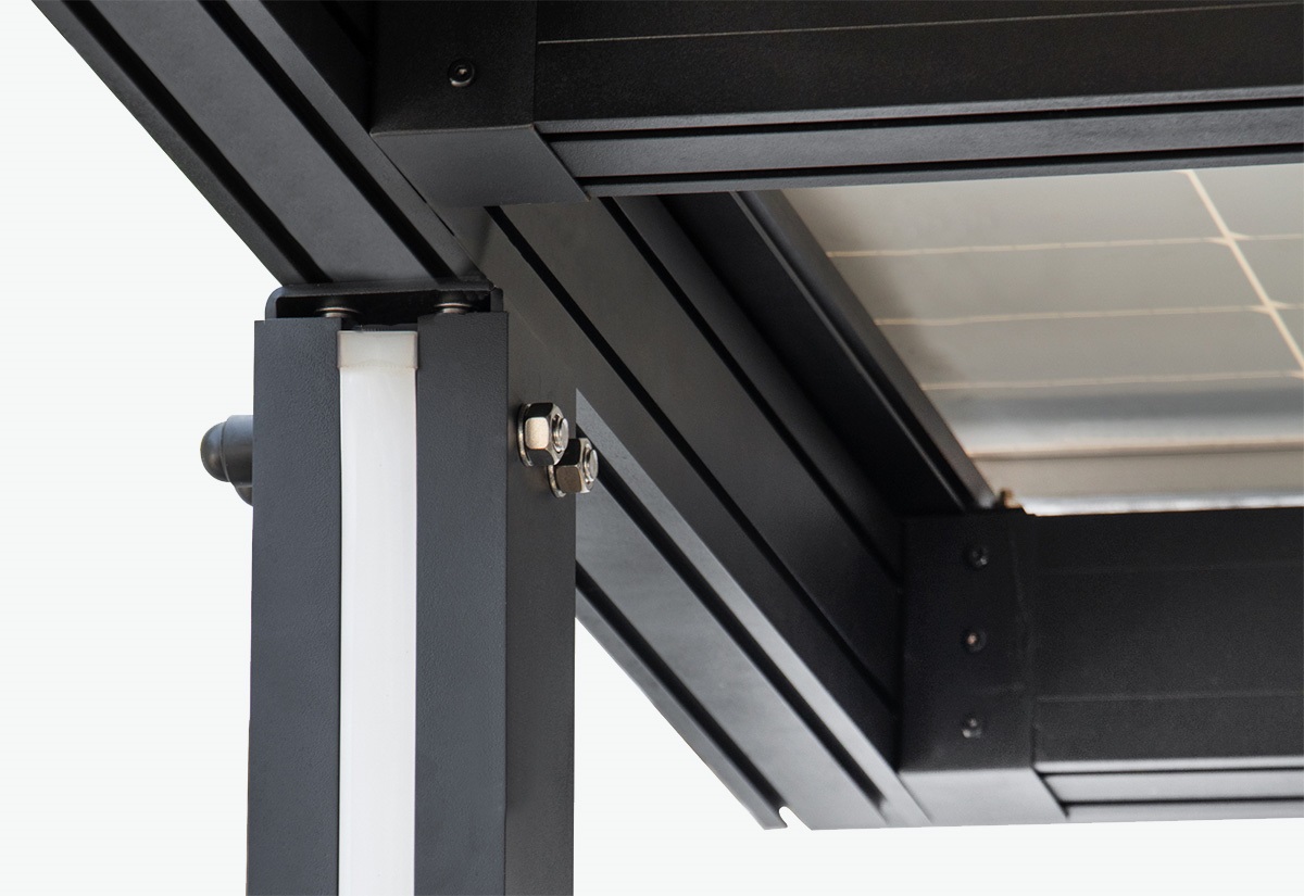 Solar Carport Aluminium Rahmen ohne Module 3570 x 5280 mm