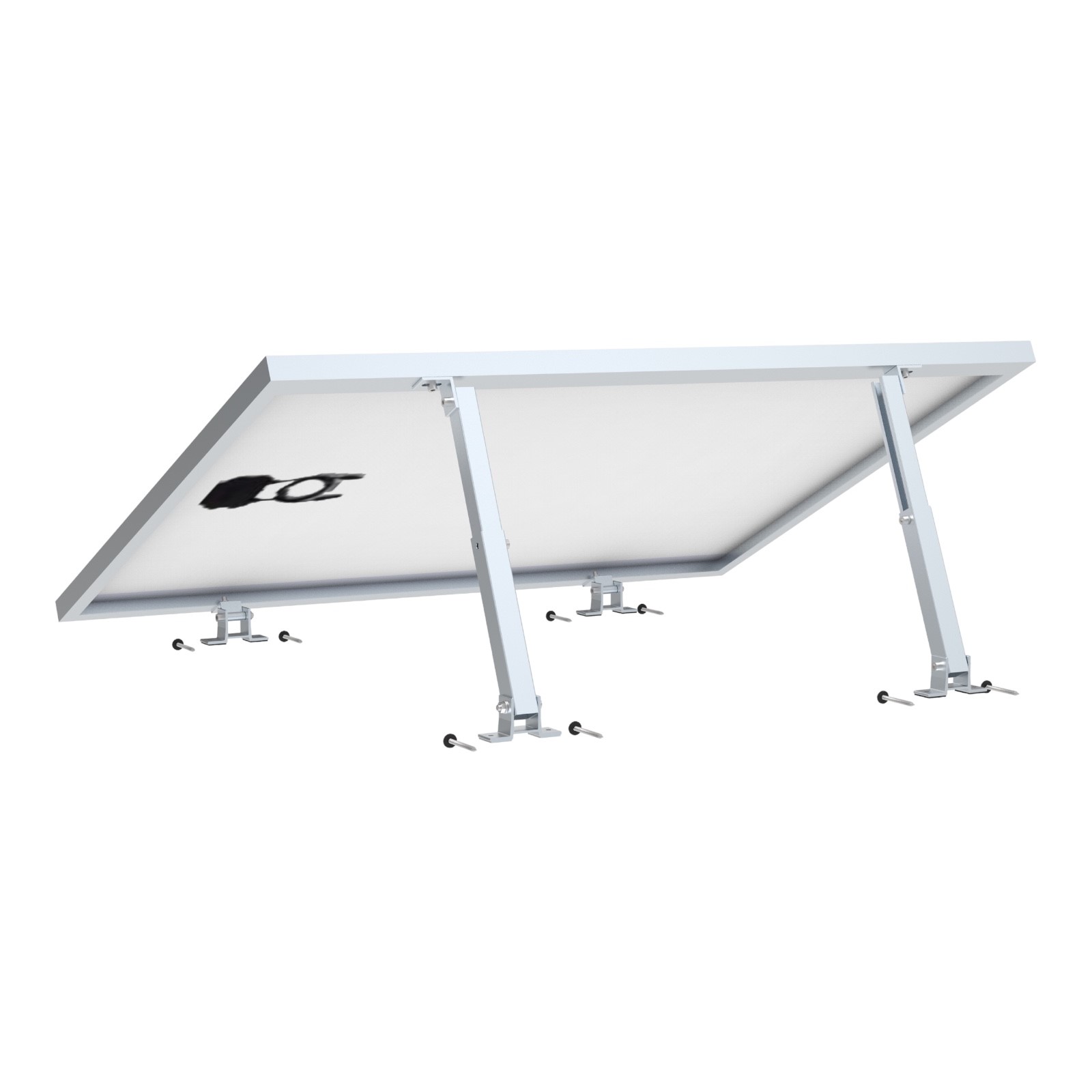 Jet-Line Dach Montage Set für ein Modul Neigung verstellbar Aluminium