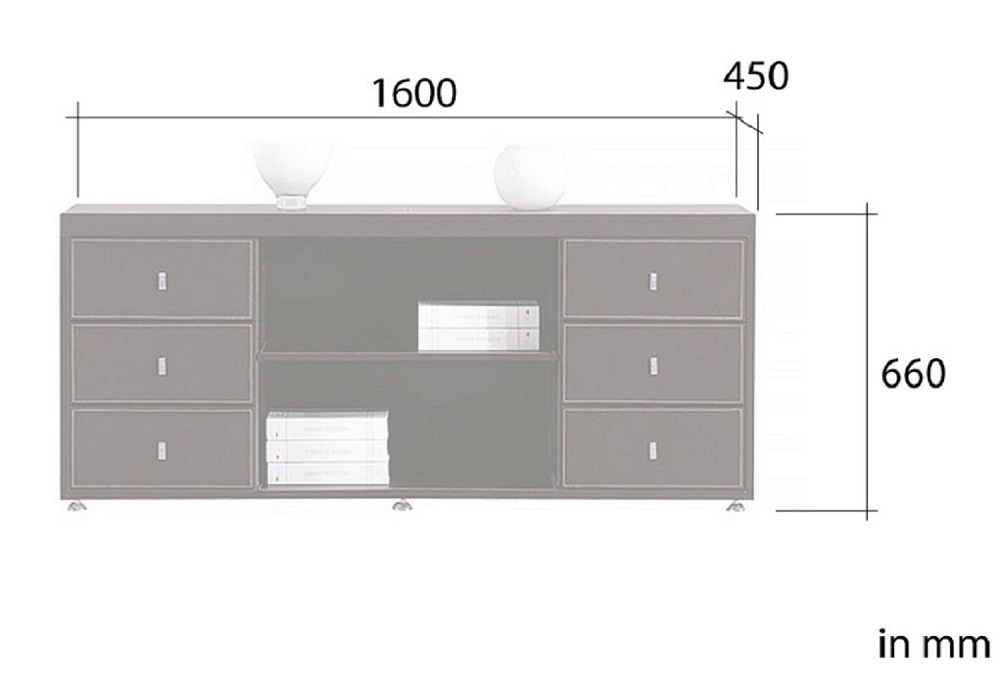 Buero Aktenschrank Padova schwarz